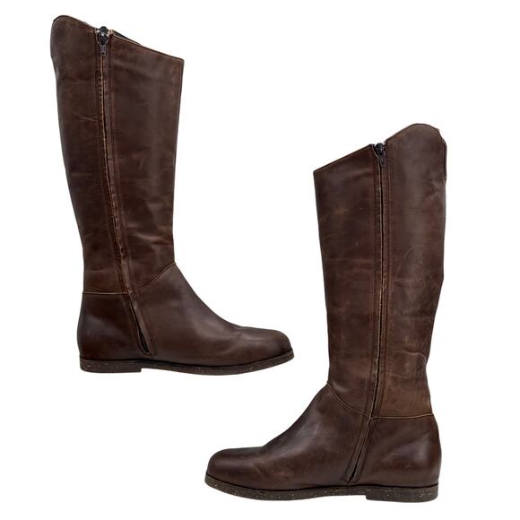 EMU Australia Shearling Leather Boot Armidale Tall Riding SZ 10 Women's Brown - Picture 13 of 15